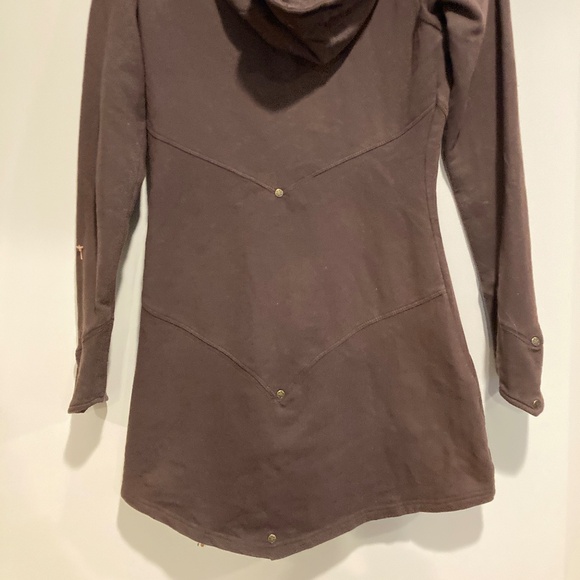 Maha Devi Organic Cotton & Hemp Tunic Hooded Jacket / XS - Picture 4 of 8